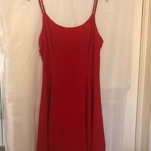 Red mini dress by Morton Myles